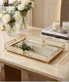ZEYVE PEARL DESIGNED RECTANGULAR TRAY 40x27x6cm*6